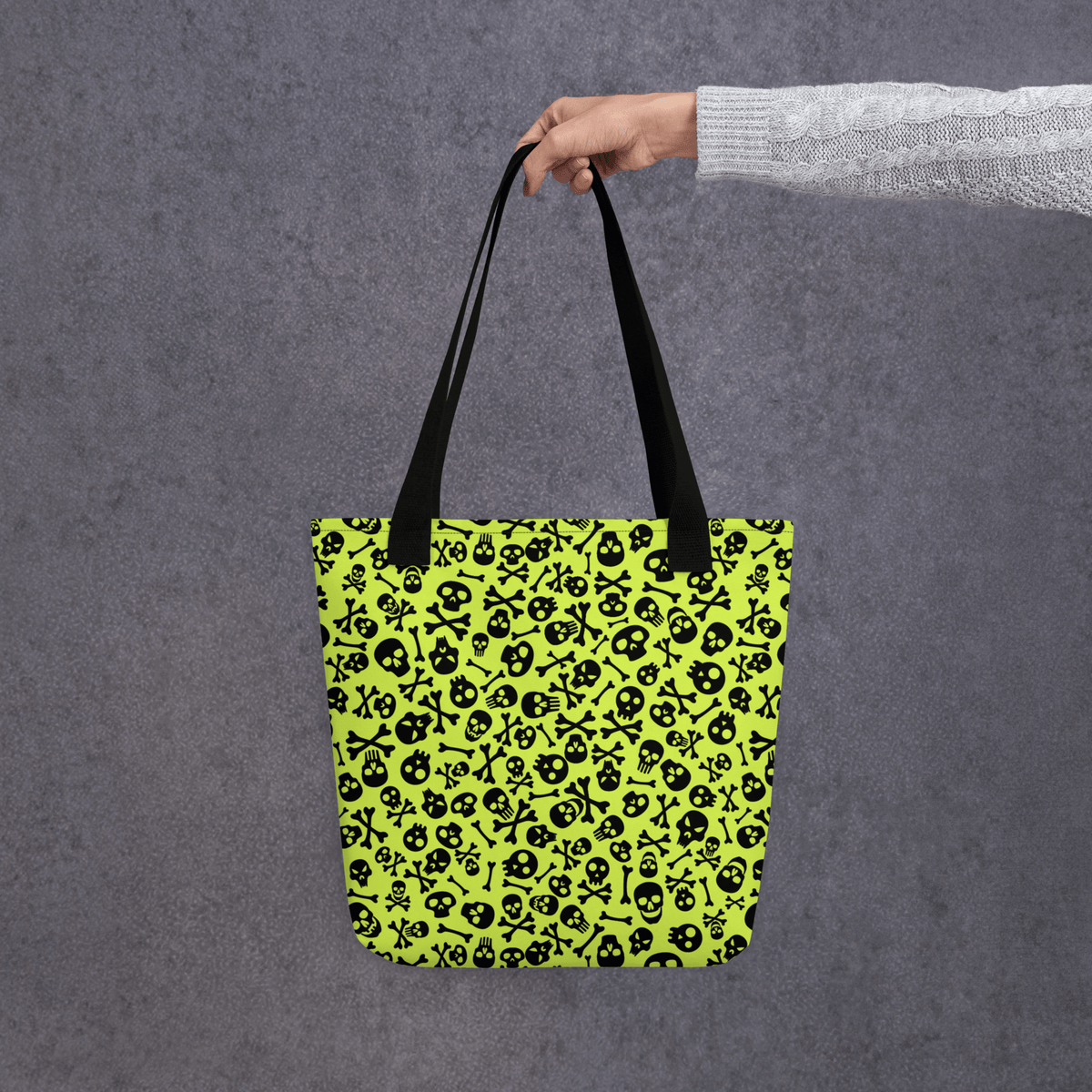 Lime Bones Tote bag - Lucky Girl Gifts