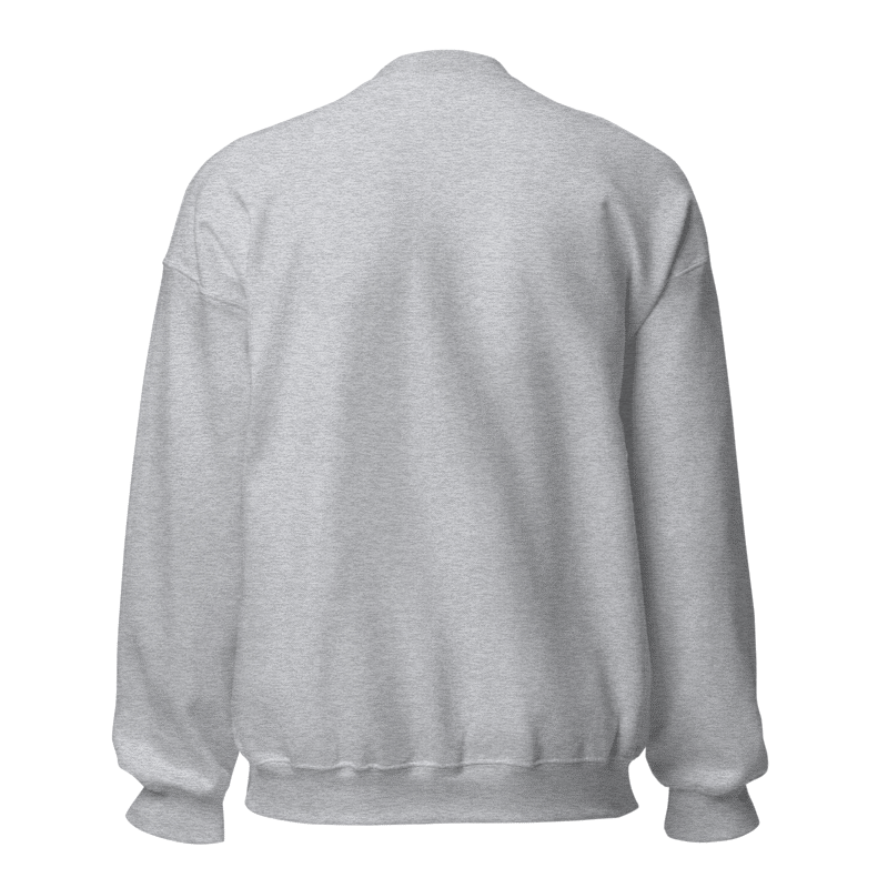 Gray sweatshirt on a white background