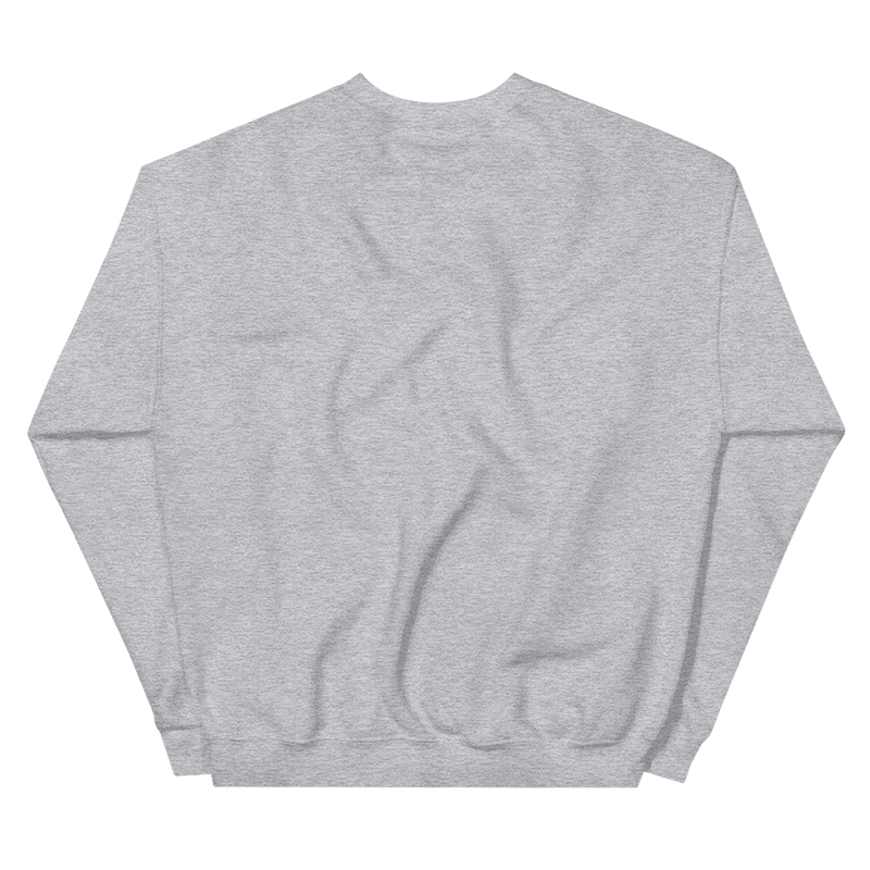 Gray sweatshirt on a white background