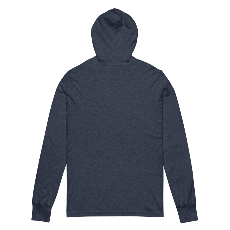 Navy blue hoodie on a white background