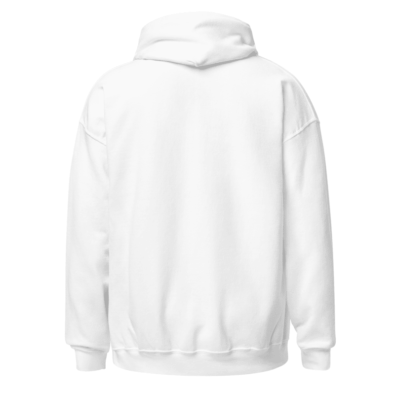 White hoodie on a white background