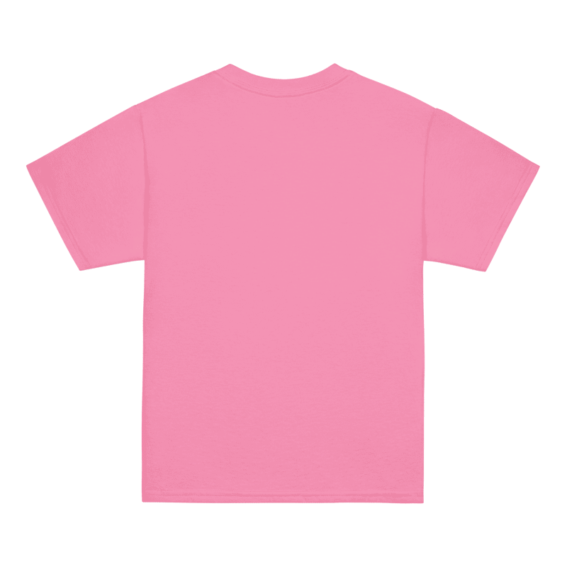 Pink t-shirt on a white background