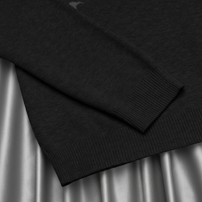 Black sweater on a transparent background