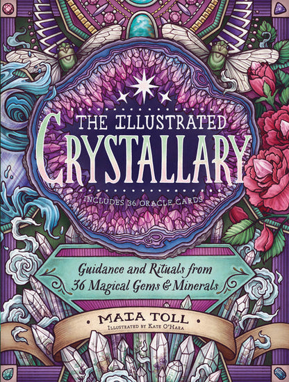 Cover of 'The Illustrated Crystallary' with colorful design and text.