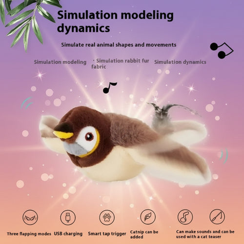 Toy penguin with text about simulation modeling dynamics on a white background