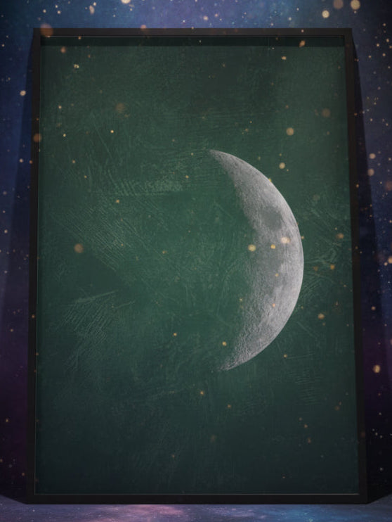Jade Moon Wall Art - Captivating Canvas Art for Your Space - Lucky Girl Gifts