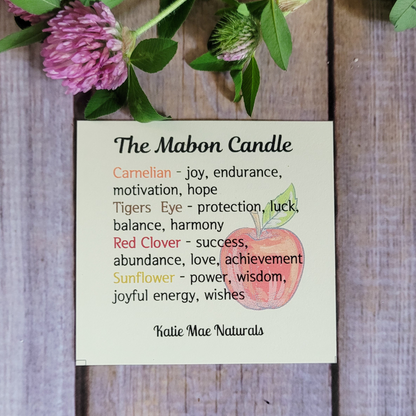 Card with meanings of flowers and plants on a wooden background