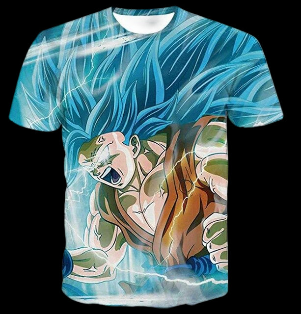 T-shirt with an anime character design on a white background