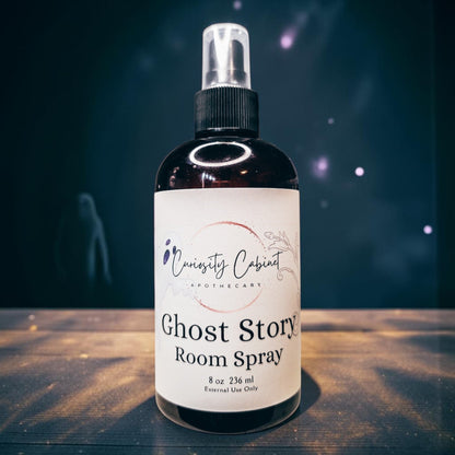 Ghost Story Room Spray All Natural, Black Tea Lilac Dragons Blood Essential Oil Mist, Witchy Dark Academia Decor Gift, 8oz - Lucky Girl Gifts
