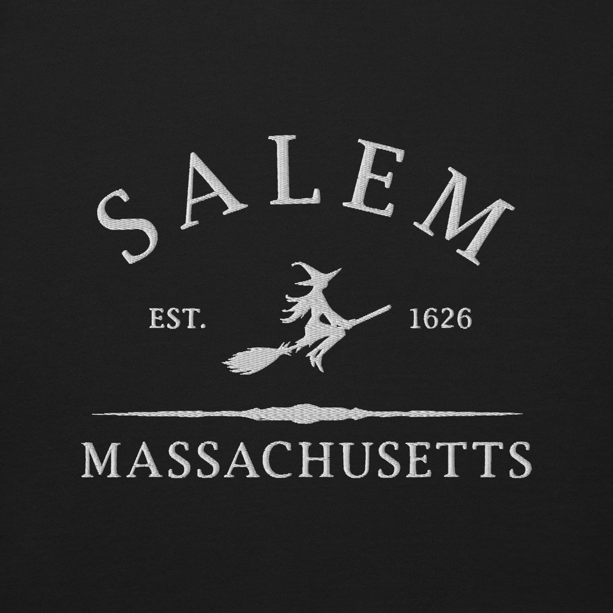 Salem Massachusetts Embroidered Sweatshirt - Lucky Girl Gifts