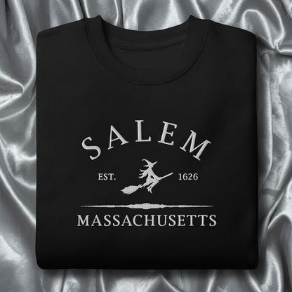 Salem Massachusetts Embroidered Sweatshirt - Lucky Girl Gifts