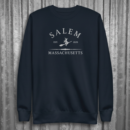 Salem Massachusetts Embroidered Sweatshirt - Lucky Girl Gifts