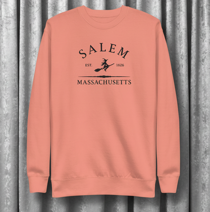 Salem Massachusetts Embroidered Sweatshirt - Lucky Girl Gifts