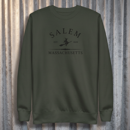 Salem Massachusetts Embroidered Sweatshirt - Lucky Girl Gifts