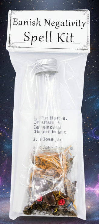 Banishing Negativity Spell Kit for Positive Energy and Harmony - Lucky Girl Gifts