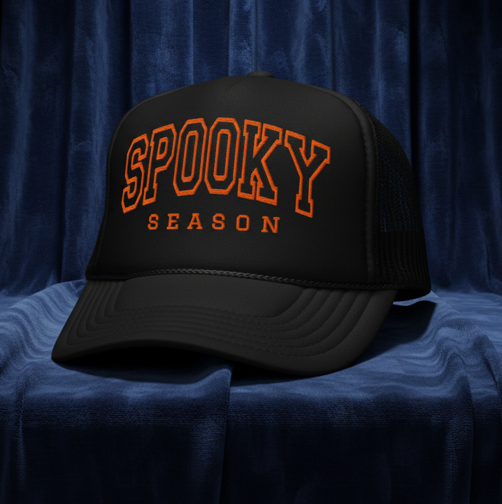 Spooky Season Embroidered Foam Trucker Hat
