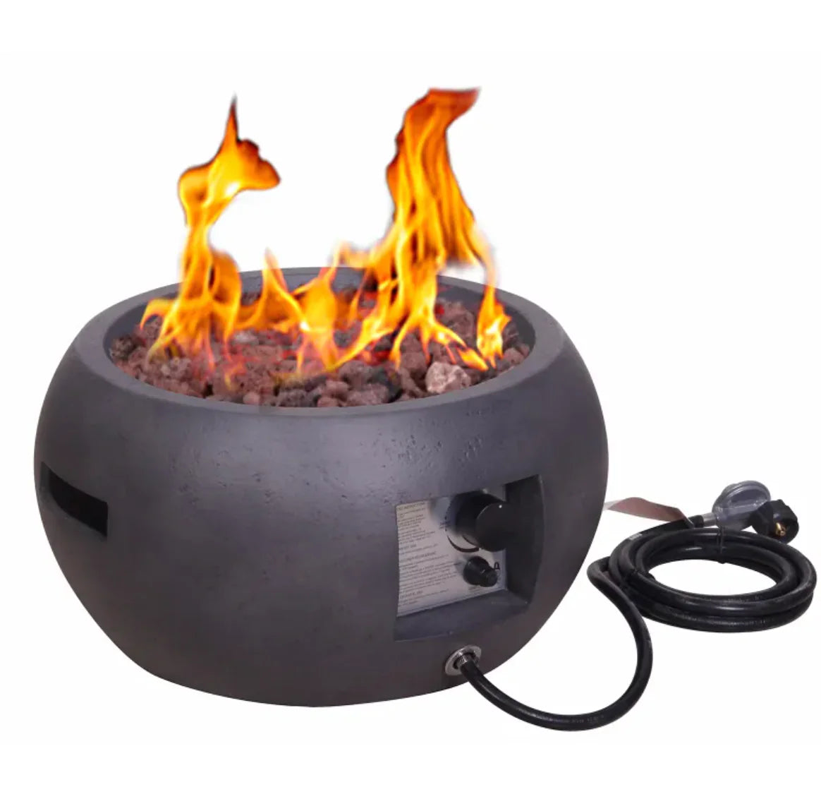 Concrete Texture Propane Fire Pit