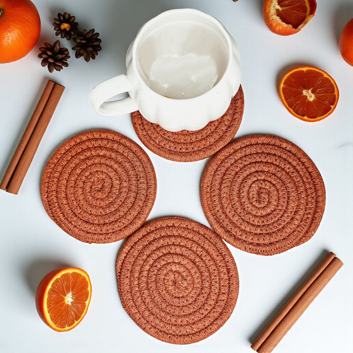 Fall Fabric Coasters - Lucky Girl Gifts