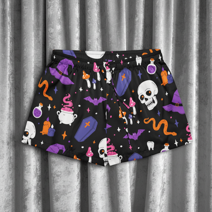Witch's Whimsy Silky Pajama Shorts - Lucky Girl Gifts