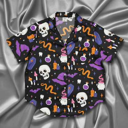 Witch's Whimsy Silky Pajama Top - Lucky Girl Gifts