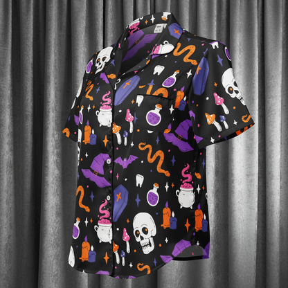 Witch's Whimsy Silky Pajama Top - Lucky Girl Gifts