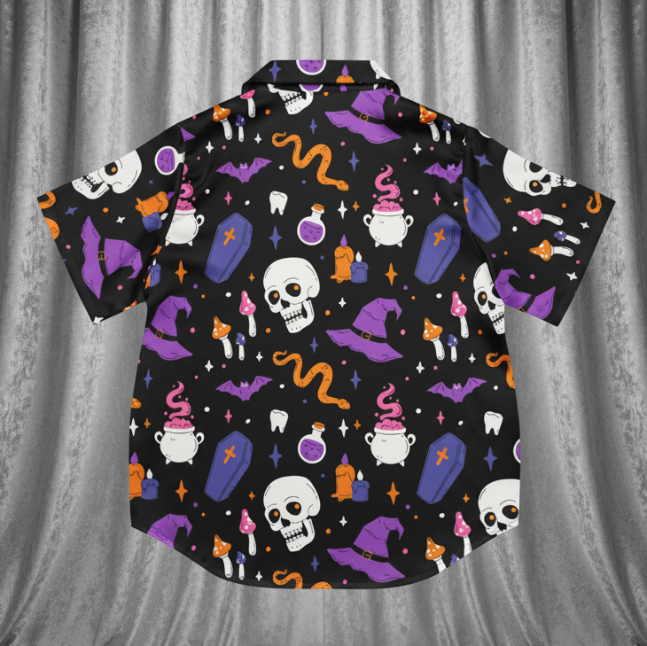 Witch's Whimsy Silky Pajama Top - Lucky Girl Gifts