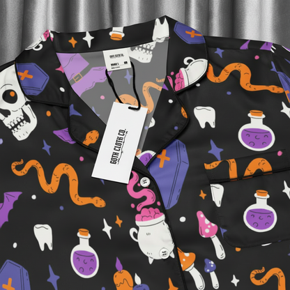 Witch's Whimsy Silky Pajama Top - Lucky Girl Gifts