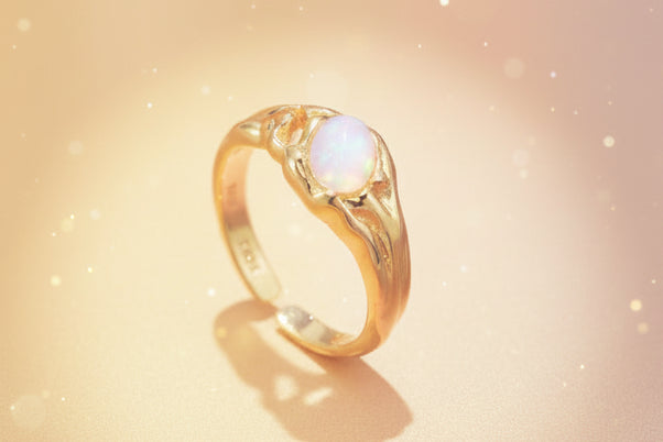 Minimalist Moon stone Ring-1