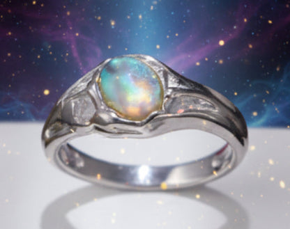 Moonstone Ring |  Minimalist | Silver or Gold | Enhancing Intuition - Lucky Girl Gifts