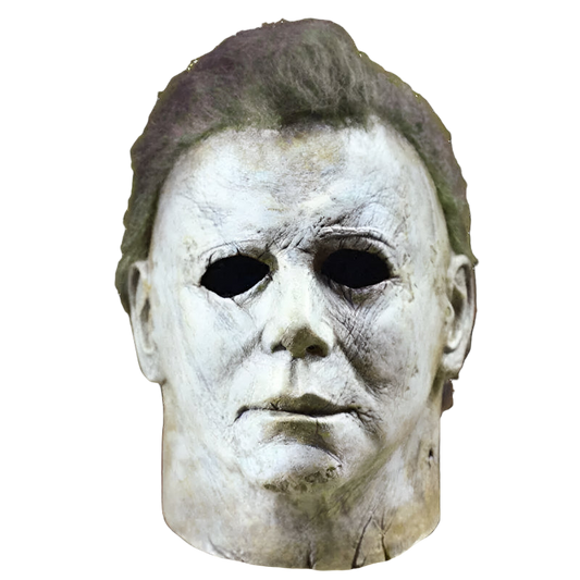Scary Halloween mask with detailed features on a white background